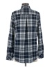 Cosmic Blue Love Plaid Blue Long Sleeve Button-Down Shirt Size M - photo 2