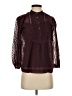 Madewell 100% Polyester Burgundy 3/4 Sleeve Blouse Size XS - photo 1
