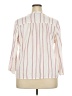 Splendid Stripes Pink 3/4 Sleeve Button-Down Shirt Size XXL - photo 2