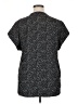 Cynthia Steffe 100% Polyester Animal Print Black Short Sleeve Blouse Size XL - photo 2