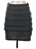 Body Central Solid Gray Casual Skirt Size S - photo 1