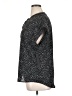 Cynthia Steffe 100% Polyester Animal Print Black Short Sleeve Blouse Size XL - photo 5