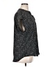 Cynthia Steffe 100% Polyester Animal Print Black Short Sleeve Blouse Size XL - photo 4