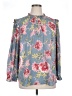 Ann Taylor LOFT 100% Polyester Blue Long Sleeve Blouse Size 14 - photo 1