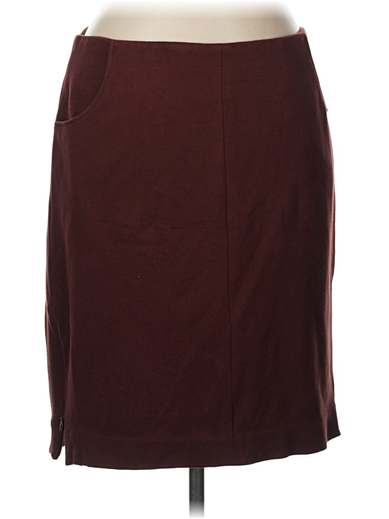 Pre-owned Cabi Casual Skirt In Burgundy