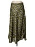 J.Crew 100% Polyester Print Green Casual Skirt Size S - photo 1