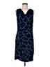 MICHAEL Michael Kors Graphic Blue Cocktail Dress Size M - photo 1