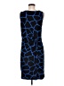 MICHAEL Michael Kors Graphic Blue Cocktail Dress Size M - photo 2