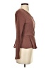 Sienna Sky Brown Long Sleeve Top Size S - photo 4