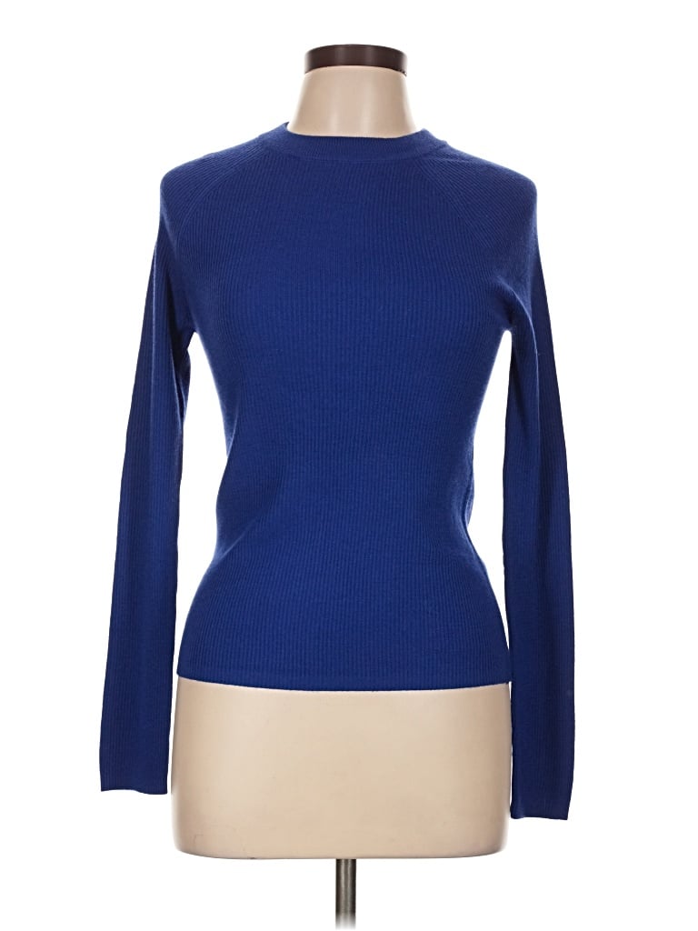 Pre-owned Mng Turtleneck Sweater In Blue