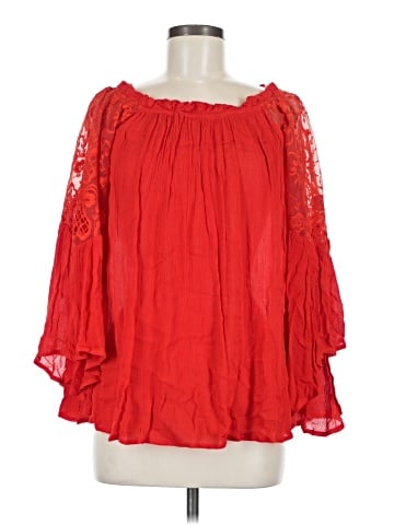 Umgee 3/4 Sleeve Blouse (view 1)