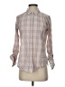 Isabella Sinclair Tweed Brown Long Sleeve Button-Down Shirt Size XS - photo 1