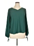 Collective Concepts Green Long Sleeve Blouse Size XL - photo 1