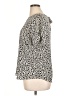 Papermoon 100% Polyester Animal Print Ivory Short Sleeve Blouse Size XL - photo 5