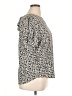 Papermoon 100% Polyester Animal Print Ivory Short Sleeve Blouse Size XL - photo 4