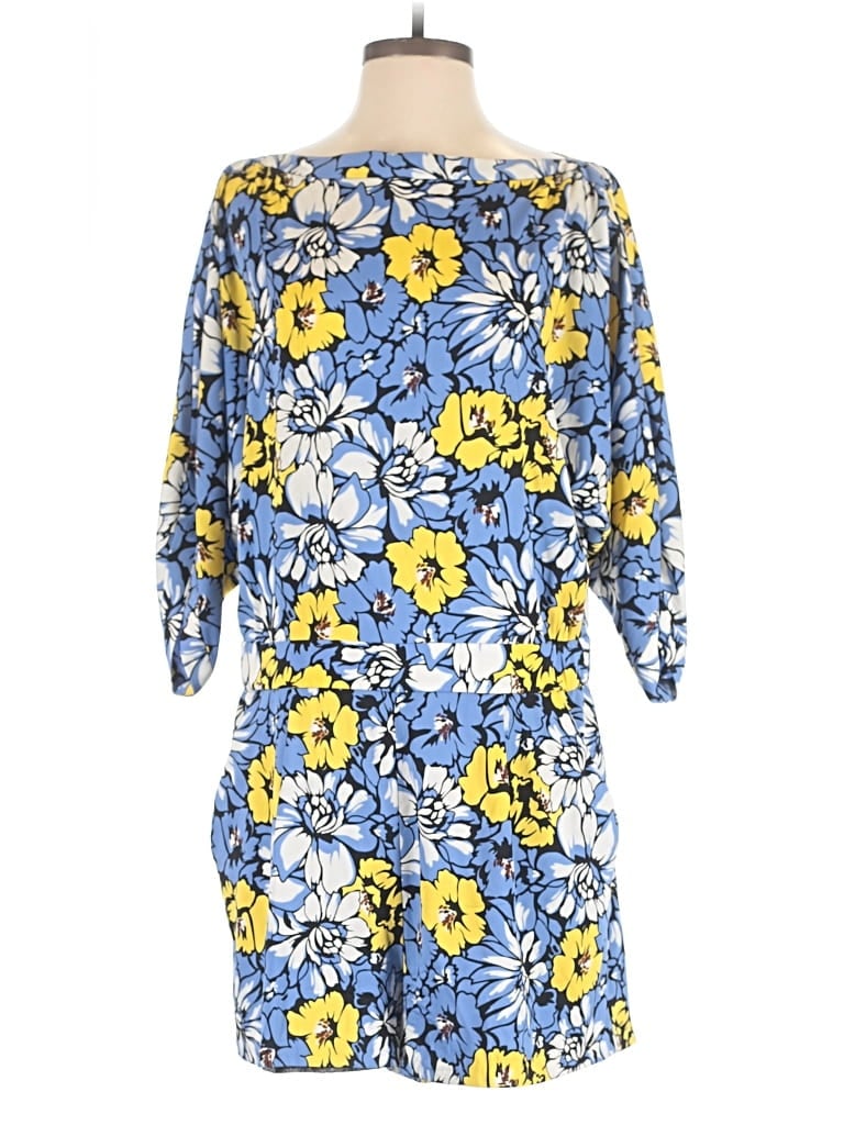 Pre-owned Diane Von Furstenberg Romper In Blue