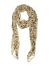 Unbranded Animal Print Ivory Brown Scarf One size - photo 1