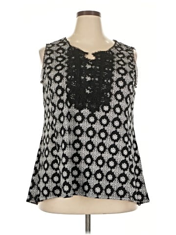 Roz & Ali Sleeveless Blouse (view 1)