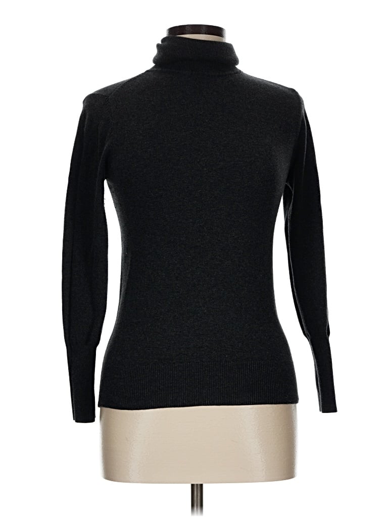 Pre-owned Zara Long Sleeve Turtleneck In Black