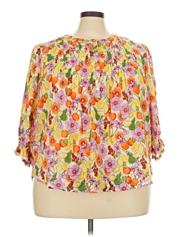Democracy 3/4 Sleeve Blouse (view 1)