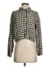 Barbara Lesser Checkered-gingham Ivory Long Sleeve Blouse Size S - photo 1