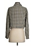 Barbara Lesser Checkered-gingham Ivory Long Sleeve Blouse Size S - photo 2