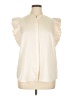 Express 100% Polyester Ivory Sleeveless Blouse Size XL - photo 1