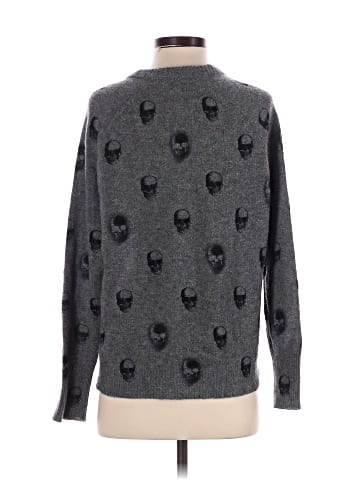 Skull Cashmere Pullover Sweater (view 2)