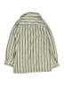 Unbranded 100% Cotton Chevron-herringbone Silver Long Sleeve Button-Down Shirt Size 140 cm / US 10 - photo 2