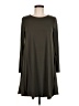 Architect Solid Gray Casual Dress Size M (petite) - photo 1