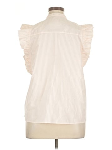 Express Sleeveless Button-Down Shirt (view 2)
