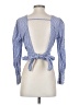 Zara Basic Blue Long Sleeve Blouse Size S - photo 2