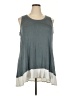 Logo Layers Gray Sleeveless Top Size 2X - photo 1