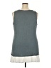 Logo Layers Gray Sleeveless Top Size 2X - photo 2