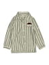 Unbranded 100% Cotton Tweed Silver Long Sleeve Button-Down Shirt Size 130 cm / US 8 - photo 1