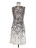 Gabby Skye Silver Cocktail Dress Size 8 - photo 1