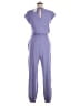 Double Zero 100% Cotton Solid Purple Jumpsuit Size M - photo 2