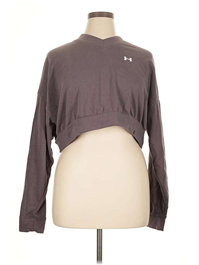 Pre-owned Under Armour Pullover Sweater In Gray