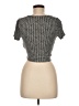 Forever 21 Silver Short Sleeve Top Size M - photo 2
