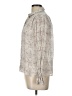 Paige 100% Silk Paisley Ivory Long Sleeve Silk Top Size L - photo 5