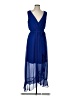 SLNY 100% Polyester Blue Cocktail Dress Size 10 - photo 1