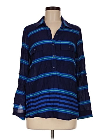 Old Navy 3/4 Sleeve Button-Down Shirt (view 1)