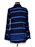 Old Navy 100% Rayon Stripes Blue 3/4 Sleeve Button-Down Shirt Size M - photo 2