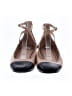 Stuart Weitzman 100% Leather Color Block Tan Flats Size 5 1/2 - photo 2