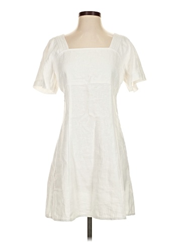Madewell Square-Neck Mini Dress in 100% Linen (view 1)