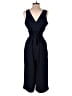 Ann Taylor LOFT Outlet 100% Polyester Solid Blue Jumpsuit Size 6 Petite - photo 2