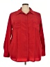 George Red 3/4 Sleeve Button-Down Shirt Size 3X - photo 1