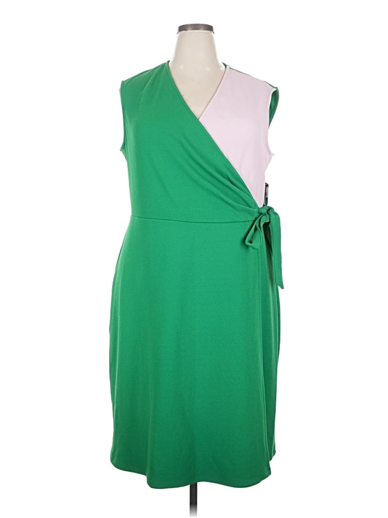 Pre-owned Kasper Casual Dress In Green