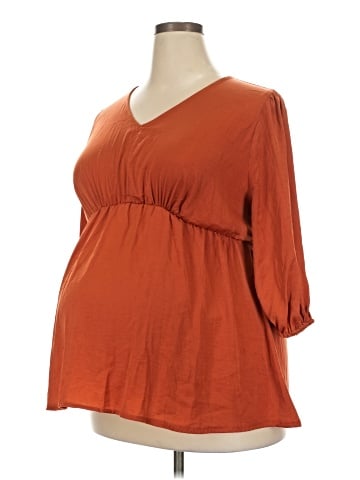 Isabel Maternity 3/4 Sleeve Blouse (view 1)