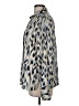 Nic + Zoe Animal Print Blue Long Sleeve Blouse Size M - photo 5